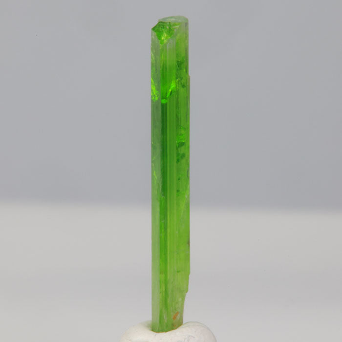 Bright green tremolite crystal 