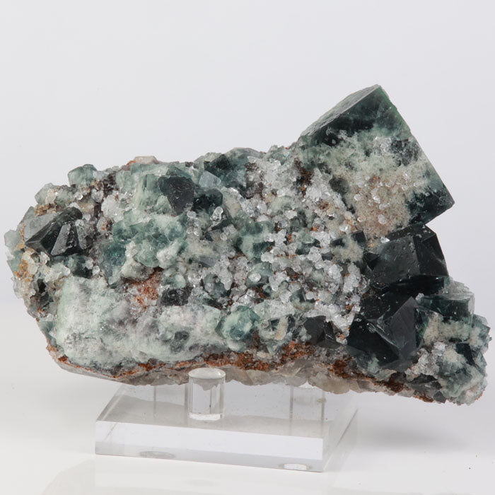 Green Fluorite mineral speicmen crystals