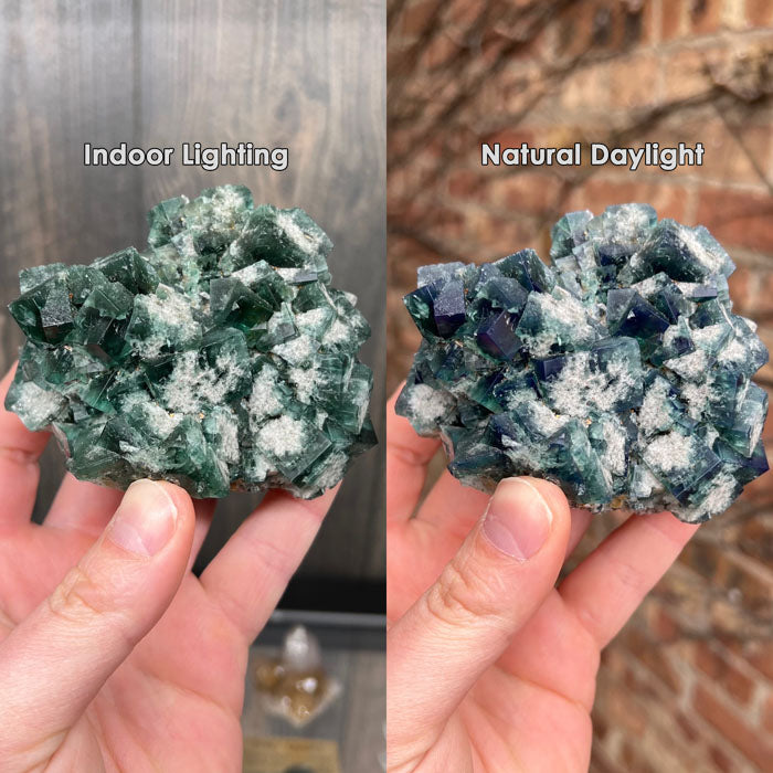 England Greedy Hog Green Fluorite Crystal Specimen