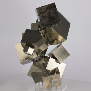 874g Big Intricate Pyrite Cube Crystal Cluster from Spain