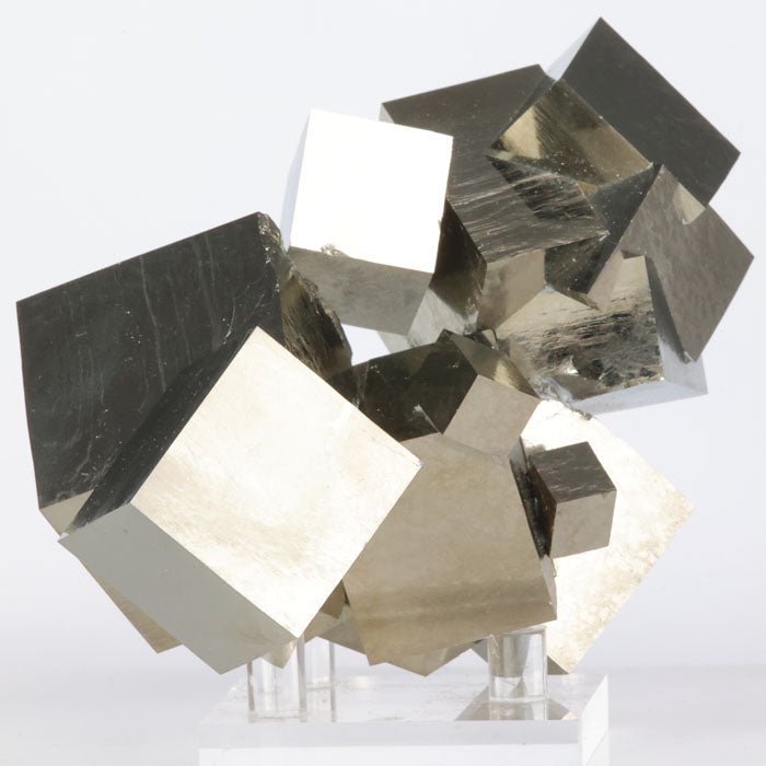 874g Big Intricate Pyrite Cube Crystal Cluster from Spain