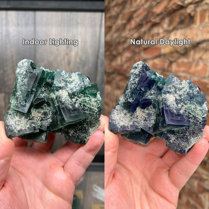 Green Fluorite Crystals 