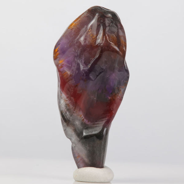 13g Naturally Zoned Quartz Crystal (Tumbled) - Mineral Mike