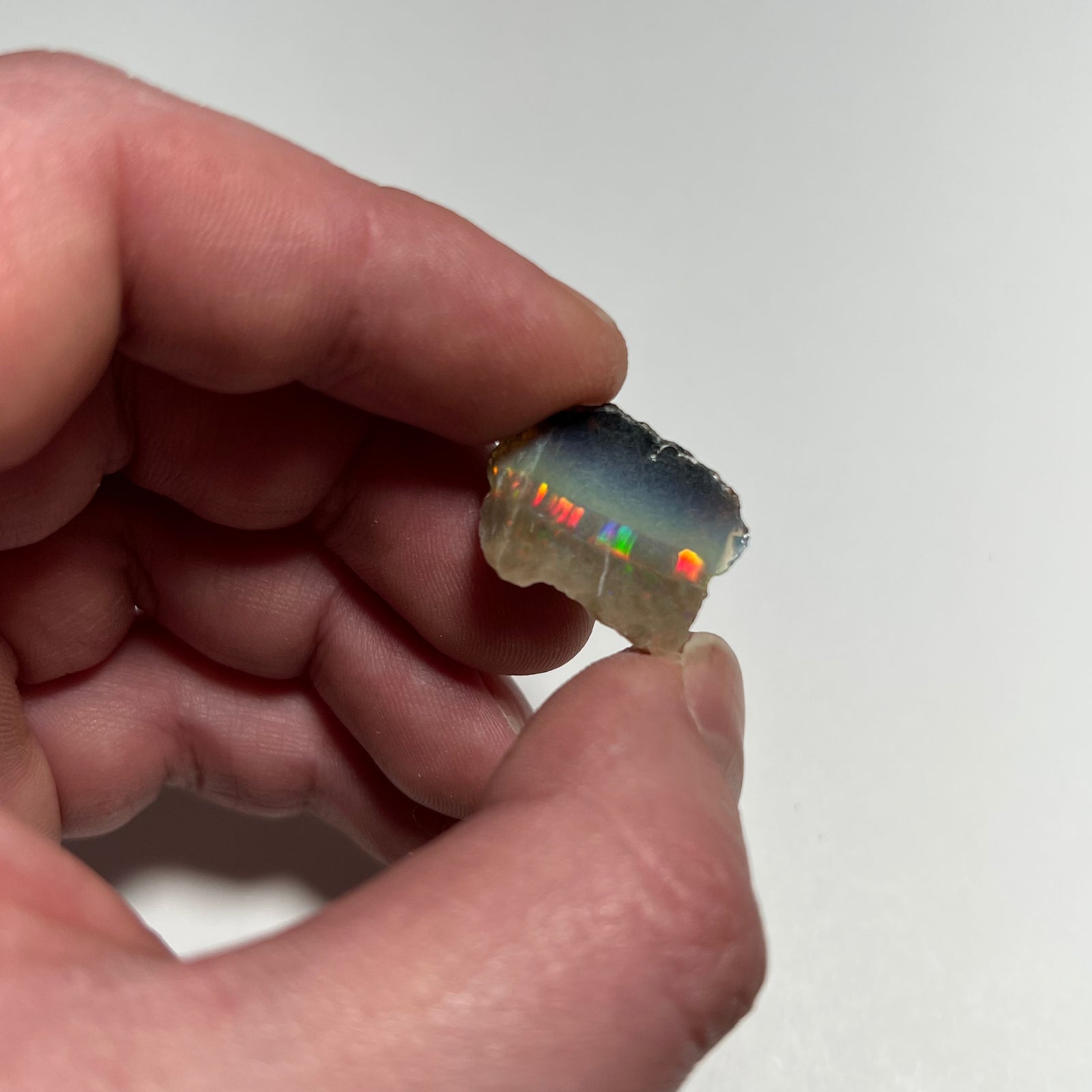 Color Bar Opal Specimen Ethiopia