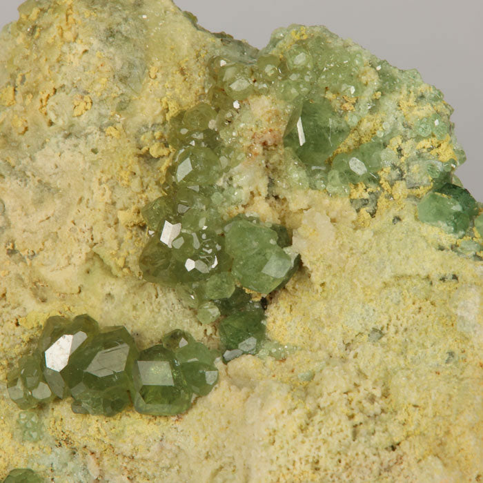 Madagascar demantoid garnet crystal specimen