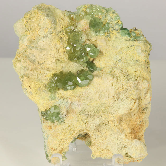 demantoid garnet crystal specimen madagascar green