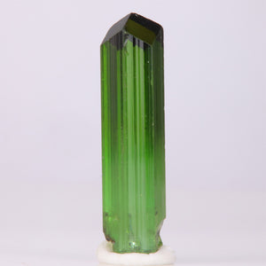 Facet grade green tourmaline crystal specimen congo