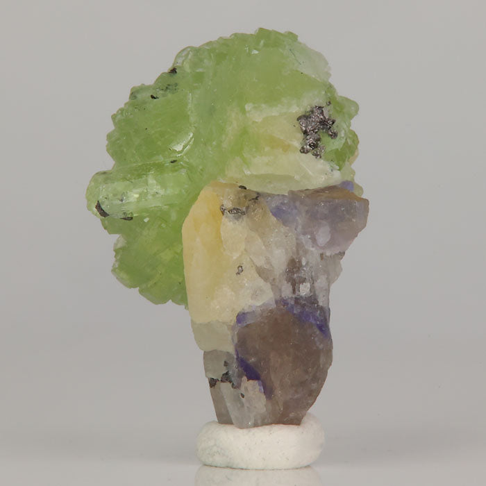Multi mineral specimen prehnite diopside Tanzania