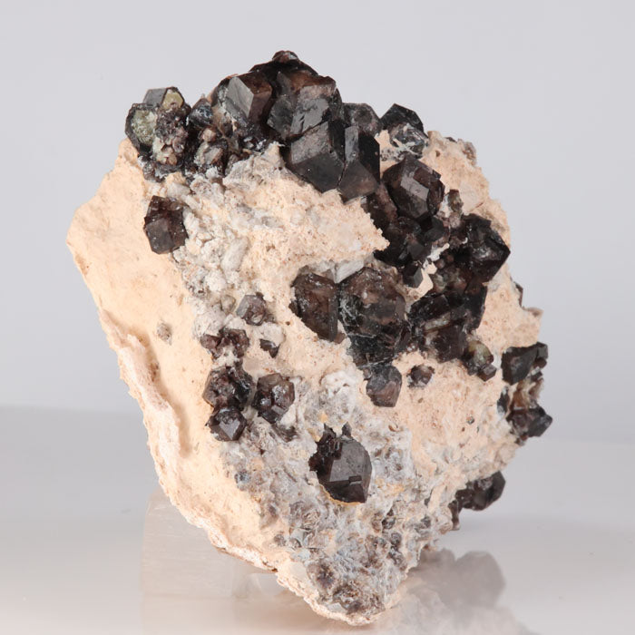 Grossular Garnets on Limestone