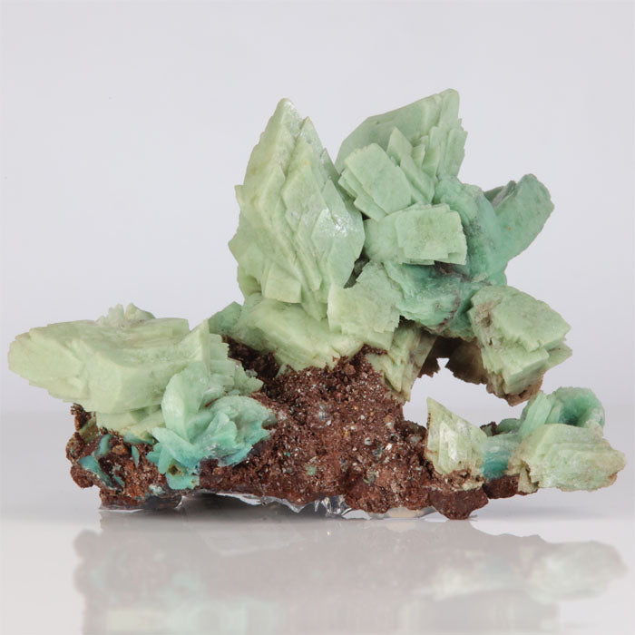 green interesting heulandite specimen
