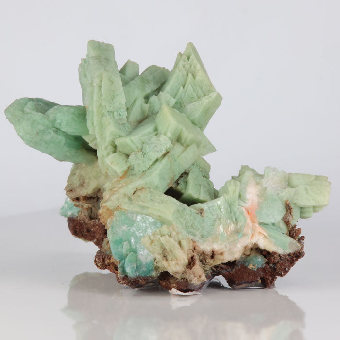 blue green heulandite mineral