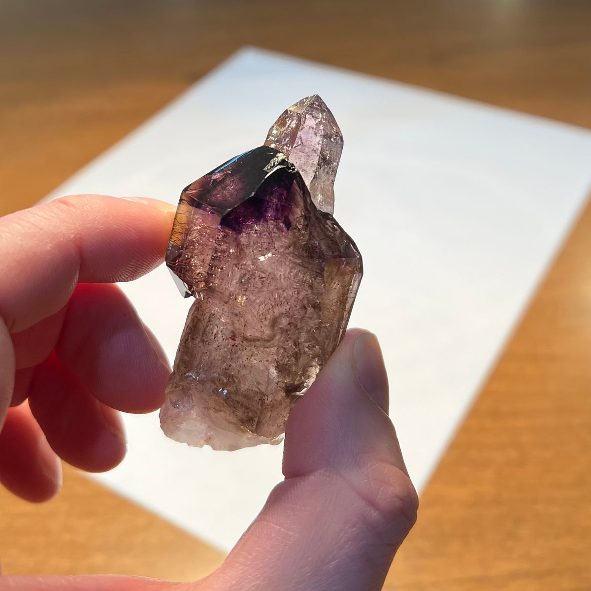 Smokey Amethyst Crystal Growth
