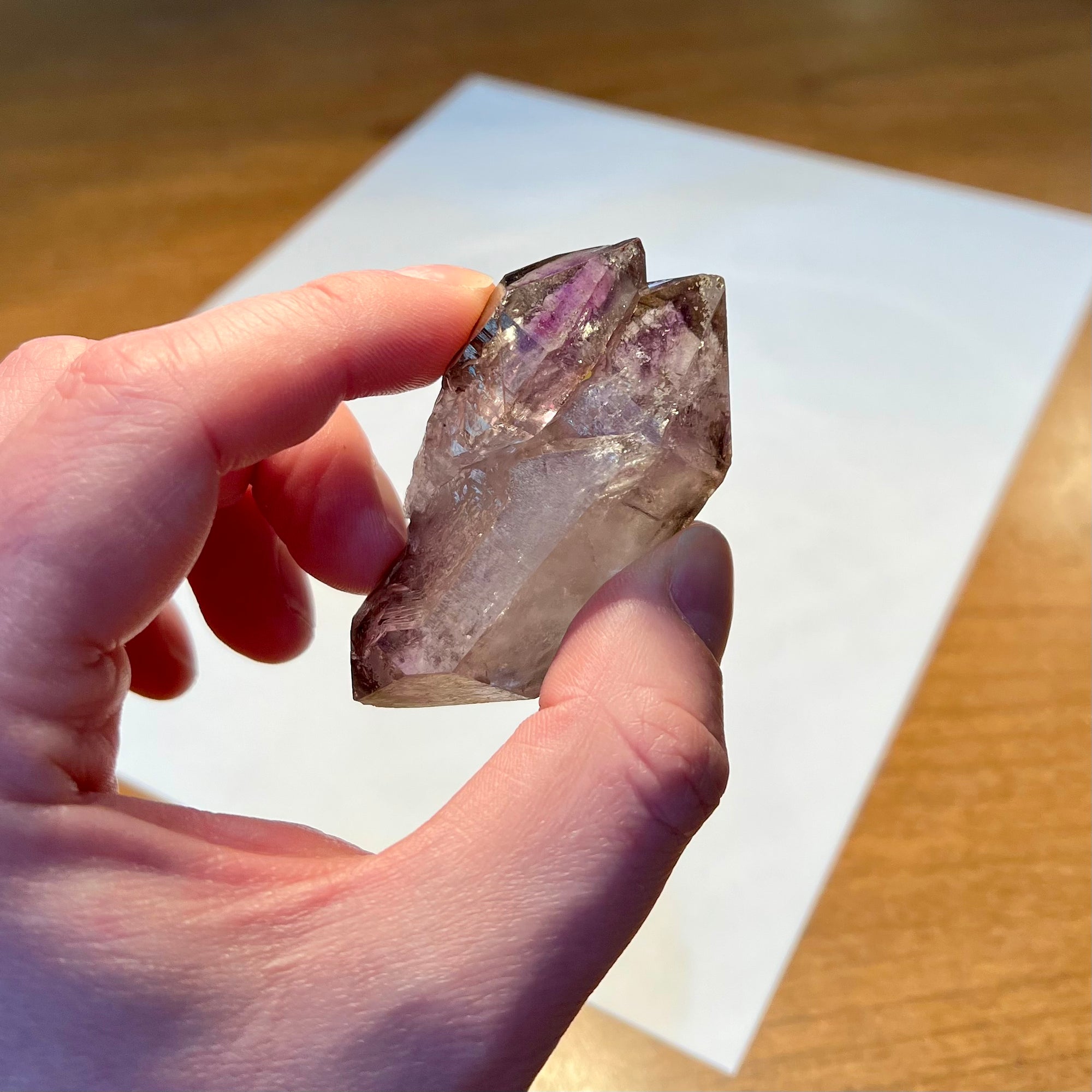 double terminated amethyst crystal