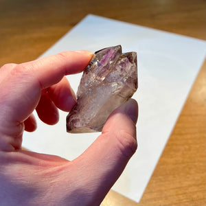 smoky amethyst crystal specimen