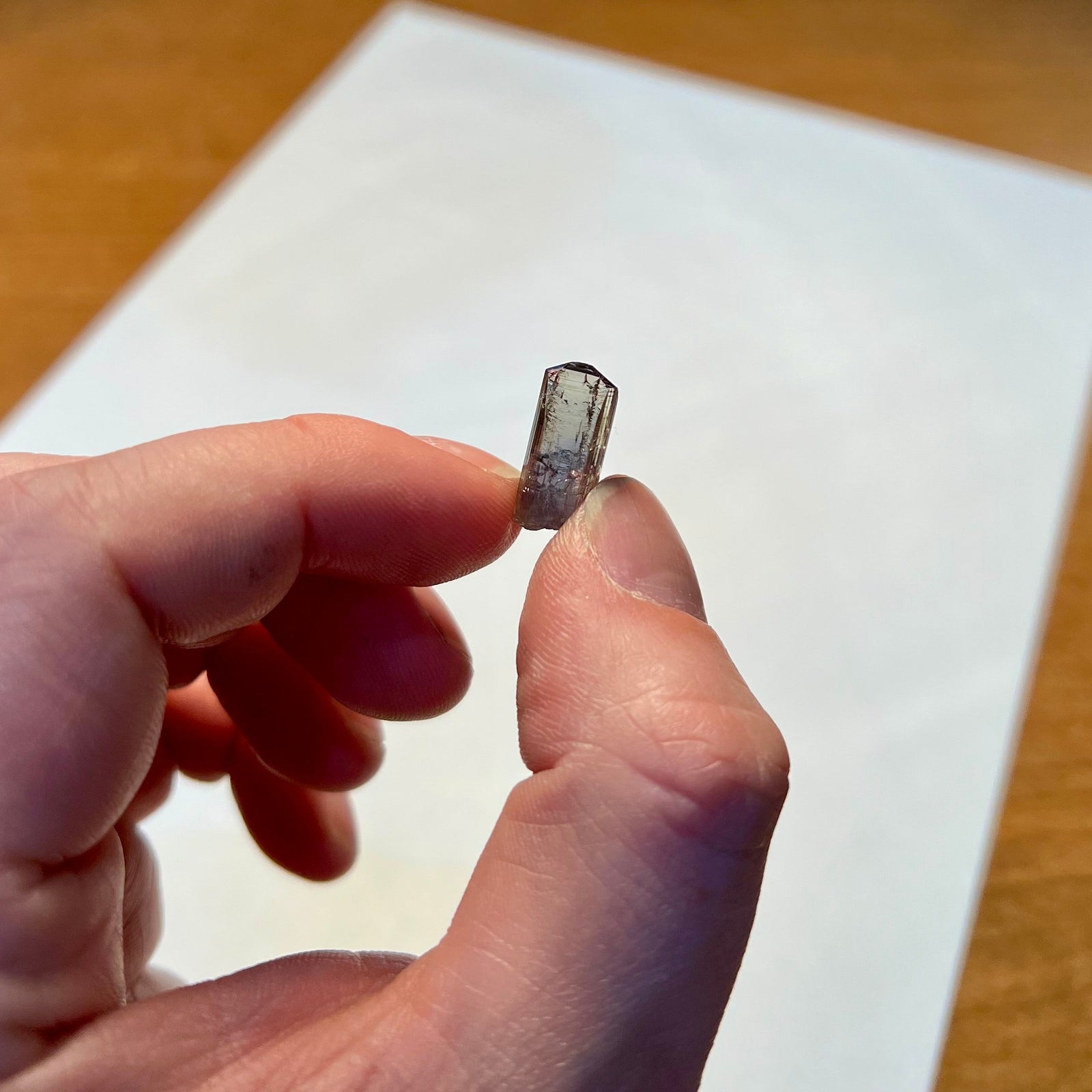 unheated raw tanzanite crystal