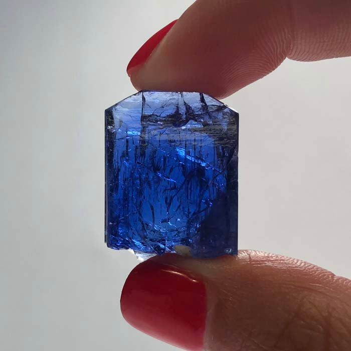 Dark Blue Violet Tanzanite Crystal Mineral Specimen Var Zoisite
