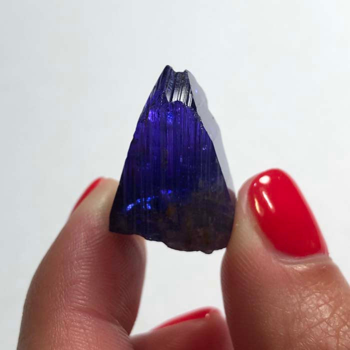Blue Violet Tanzanite Crystal Specimen