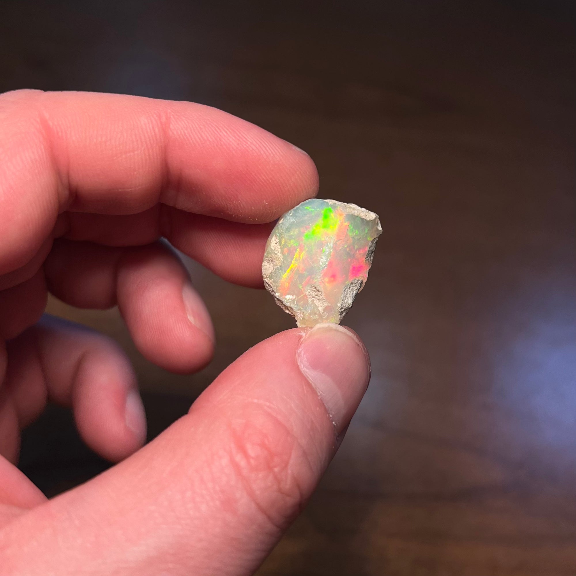 rough ethiopian opal cutting material