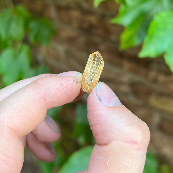 Fluorescent Topaz Crystal from Zambia