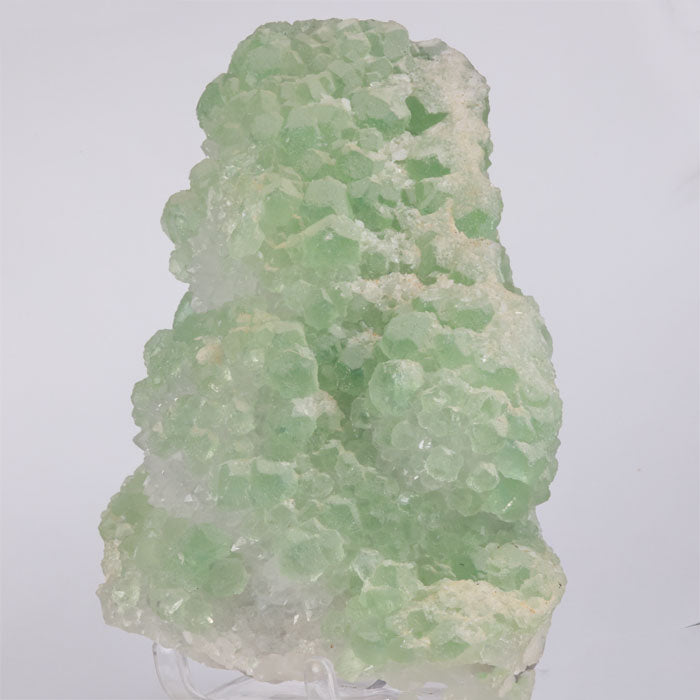 Chinese Green Fluorite and Quartz crystals