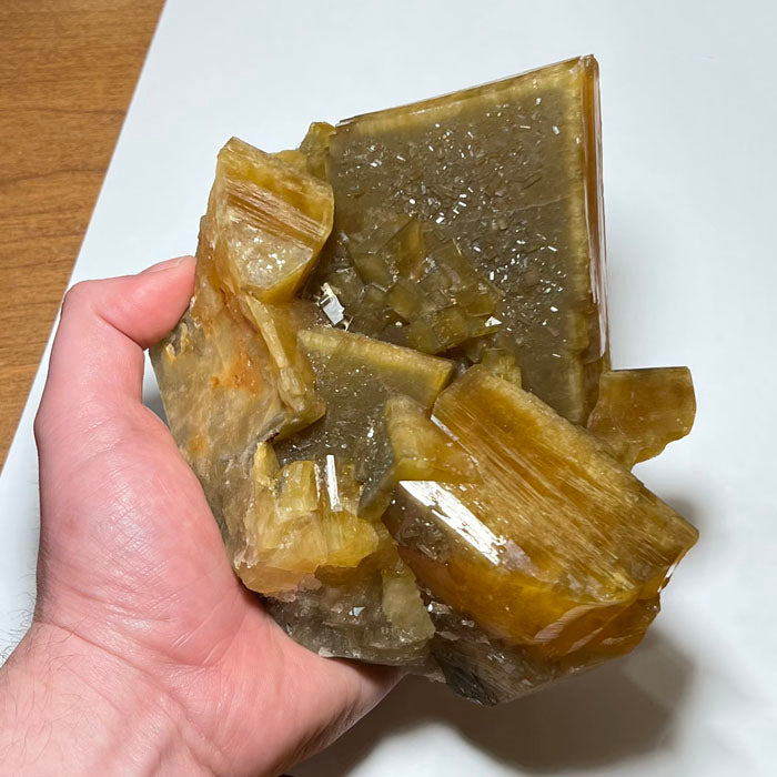 Raw Brown Barite Crystal cluster china