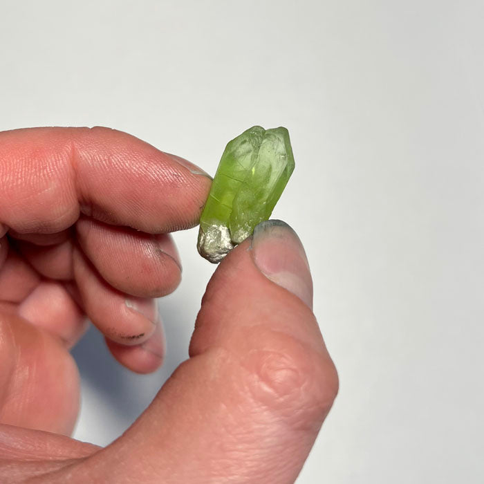 Double Peridot Crystal cluster