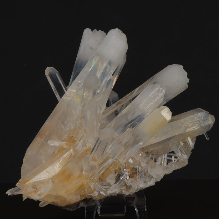 interesting cluster of quartz crystals