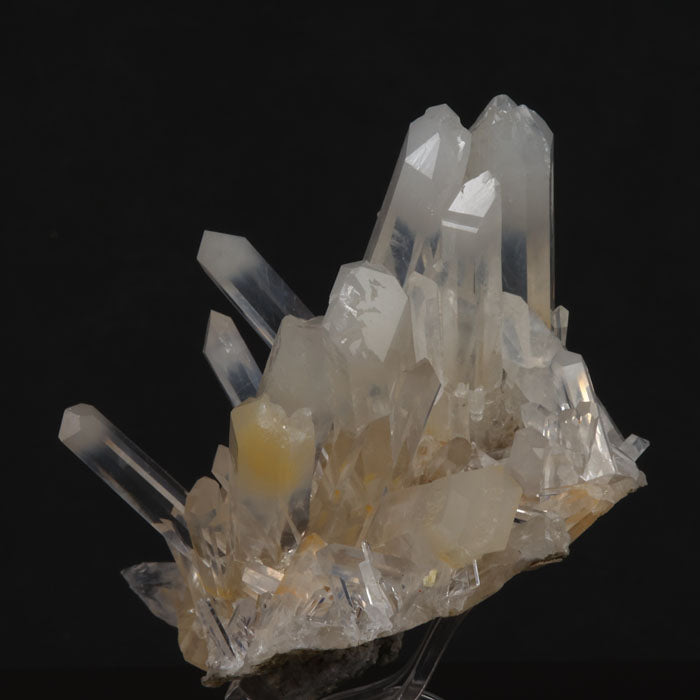 interesting cluster of quartz crystals