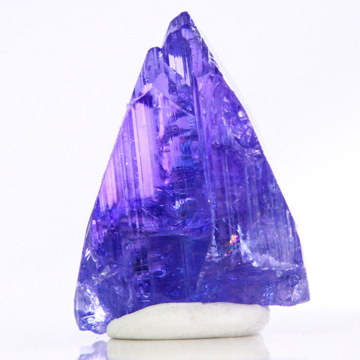 Tanzanite crystal in the raw purple blue violet