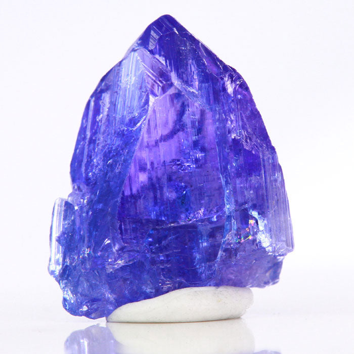 Tanzanite crystal in the raw purple blue violet