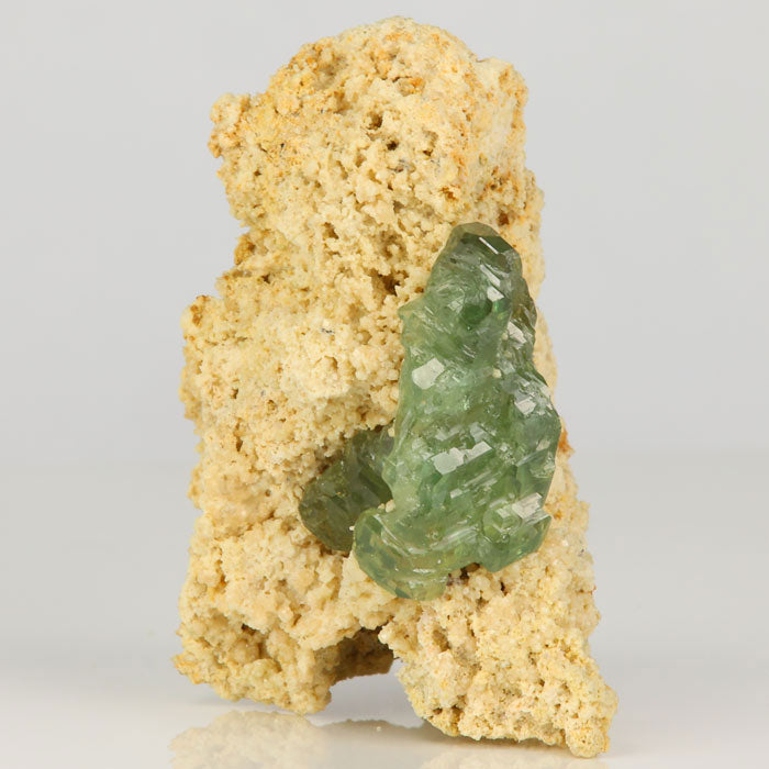 Green Demantoid Garnet Crystal on Matrix