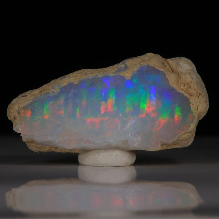 transparent ethiopian opal crystal