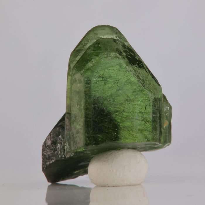 35.32ct Peridot Crystal with Fine Ludwigite Needles