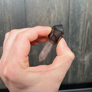 Double terminated smokey amethyst crystal zimbabwe
