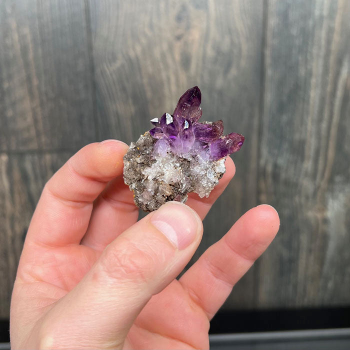 amethyst crystal specimen from zimbabwe