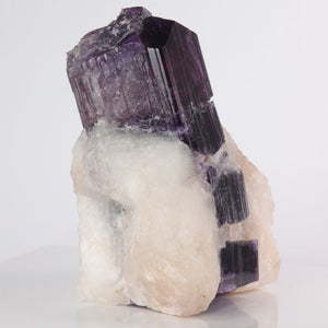 Scapolite crystal on a white background