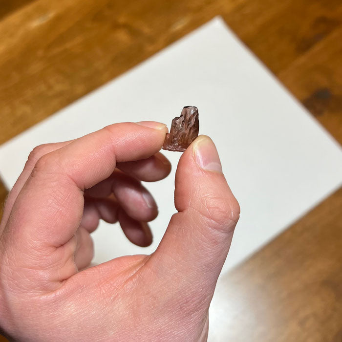 Pink Etched Tourmaline Crystal Specimen
