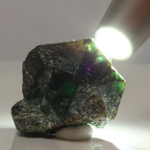 Green alexandrite mineral specimen