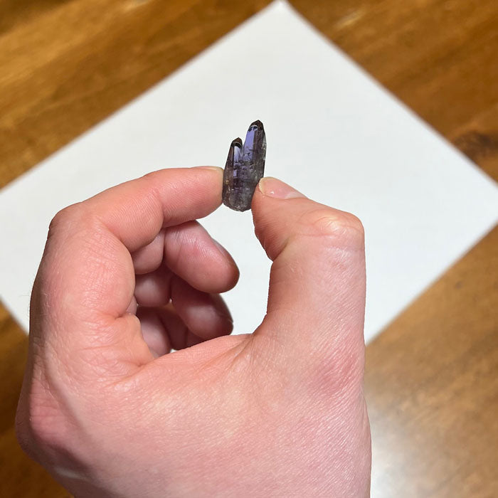unheated tanzanite crystal specimen