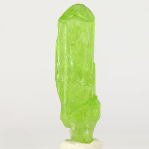 Tall green chrome diopside crystal specimen