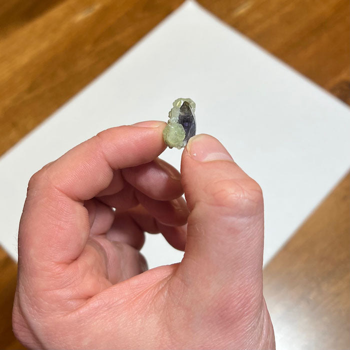 Tanzanite Green Prehnite Mineral Specimen