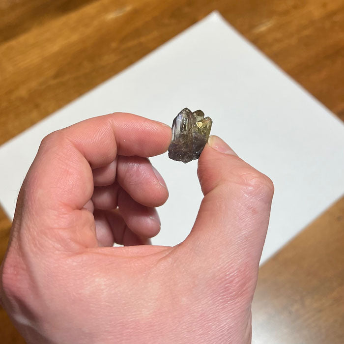 Triple Three Tanzanite Crystal Cluster