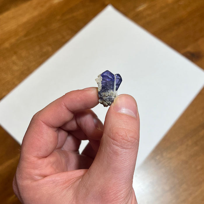Blue Purple Tanzanite Crystal Specimen
