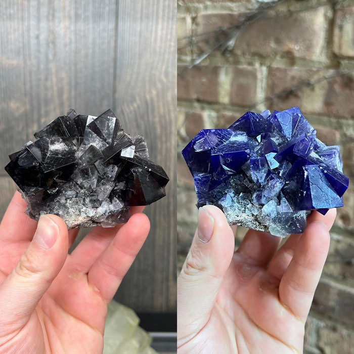 Purple Rain Pocket England Daylight Fluorescent Fluorite