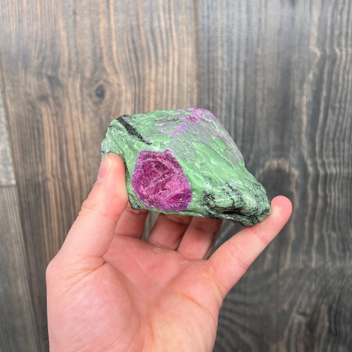 Ruby Crystal in Zoisite corundum mineral specimen