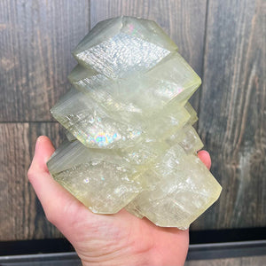 Large Grey and Clear Calcite Specimen from China