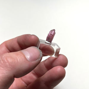 Rare pink tanzanite natural crystal specimen