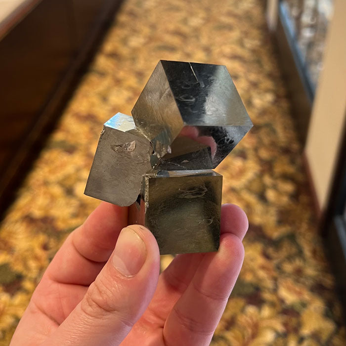 Pyrite Crystal Cluster Specimen from Spain