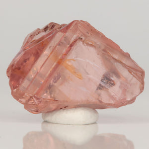 Etched pinky pink tourmaline crystal