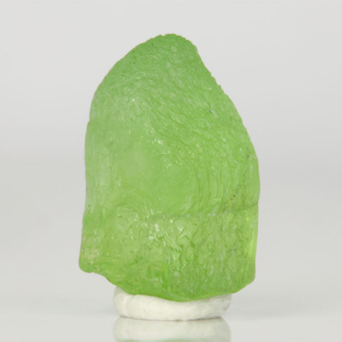 Green Peridot Crystal Etched Surface